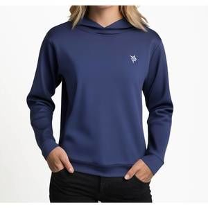 NEW WHITE WATER LIFE hillside performance hoody in navy